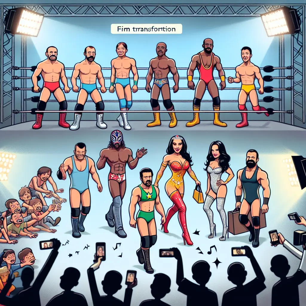 The Transformation of Wrestlers into Mainstream Entertainment Icons